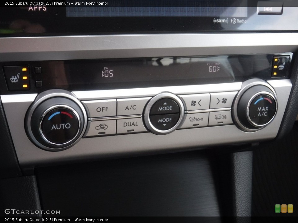 Warm Ivory Interior Controls for the 2015 Subaru Outback 2.5i Premium #145075070