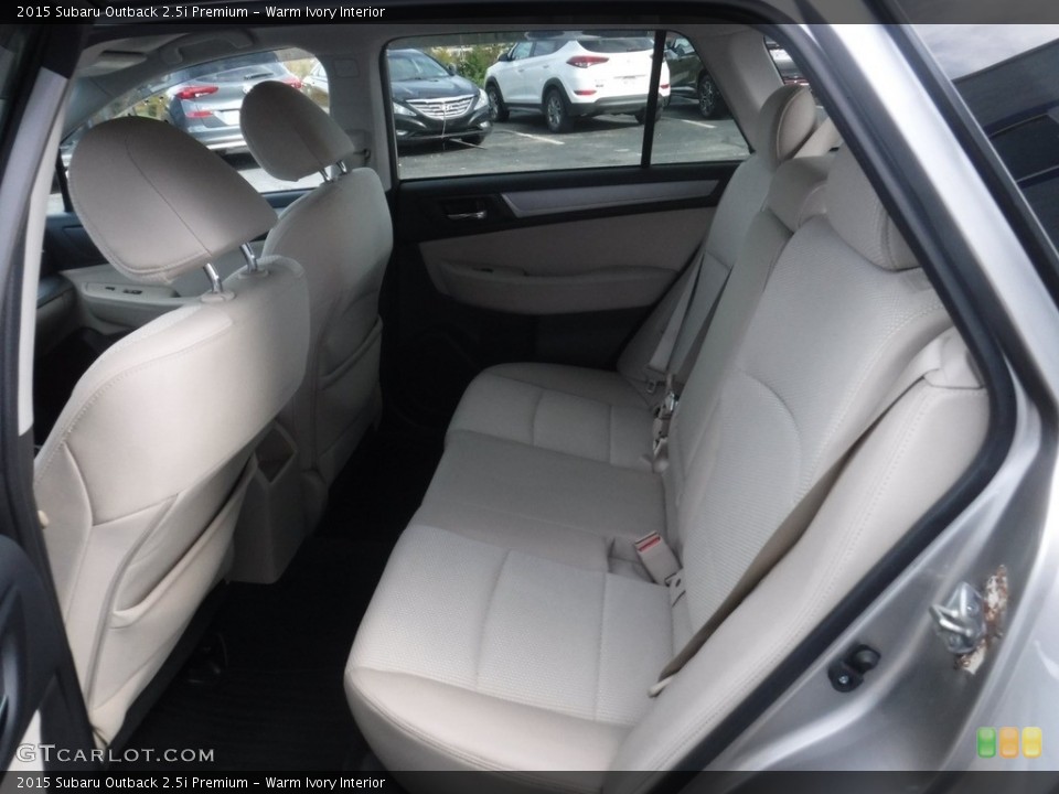 Warm Ivory Interior Rear Seat for the 2015 Subaru Outback 2.5i Premium #145075232