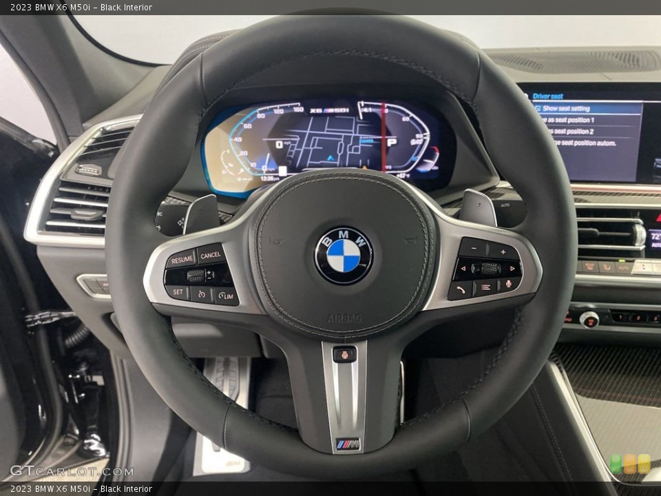 Black Interior Steering Wheel for the 2023 BMW X6 M50i #145077560