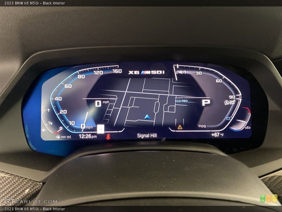 Black Interior Navigation for the 2023 BMW X6 M50i #145077614