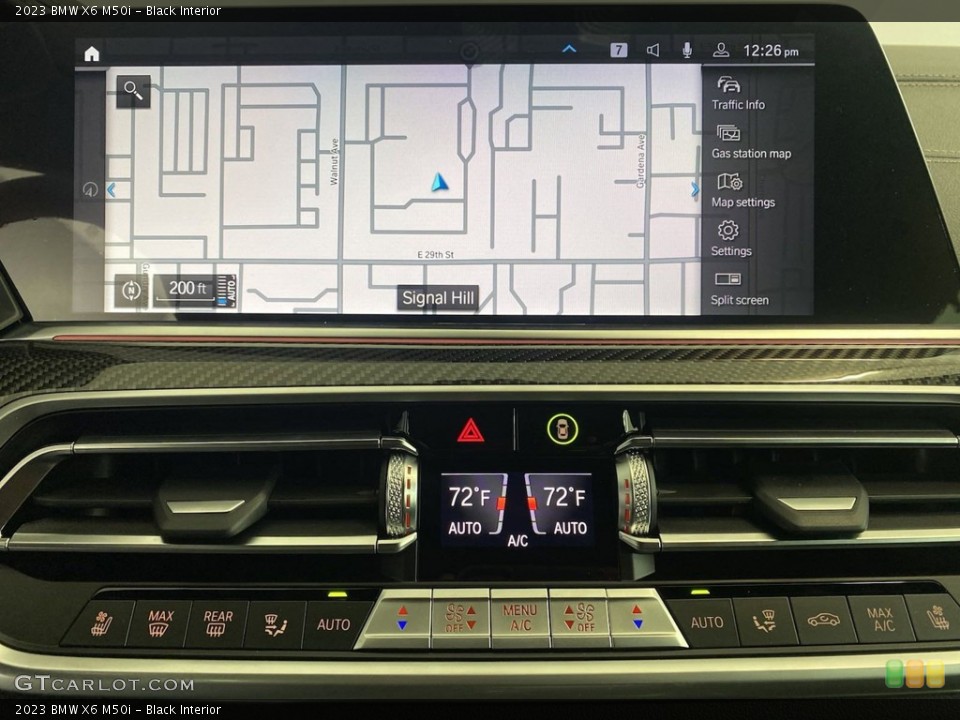 Black Interior Navigation for the 2023 BMW X6 M50i #145077647