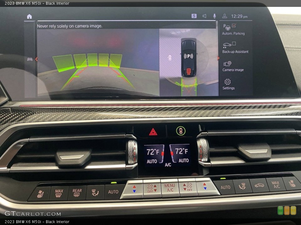 Black Interior Controls for the 2023 BMW X6 M50i #145077671