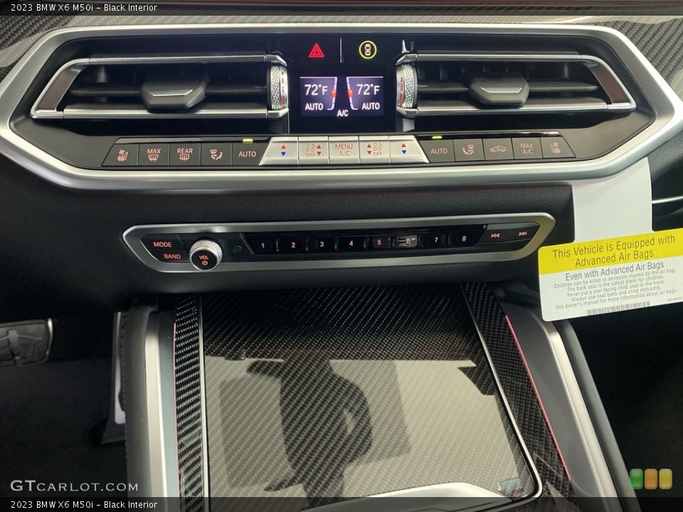 Black Interior Controls for the 2023 BMW X6 M50i #145077686