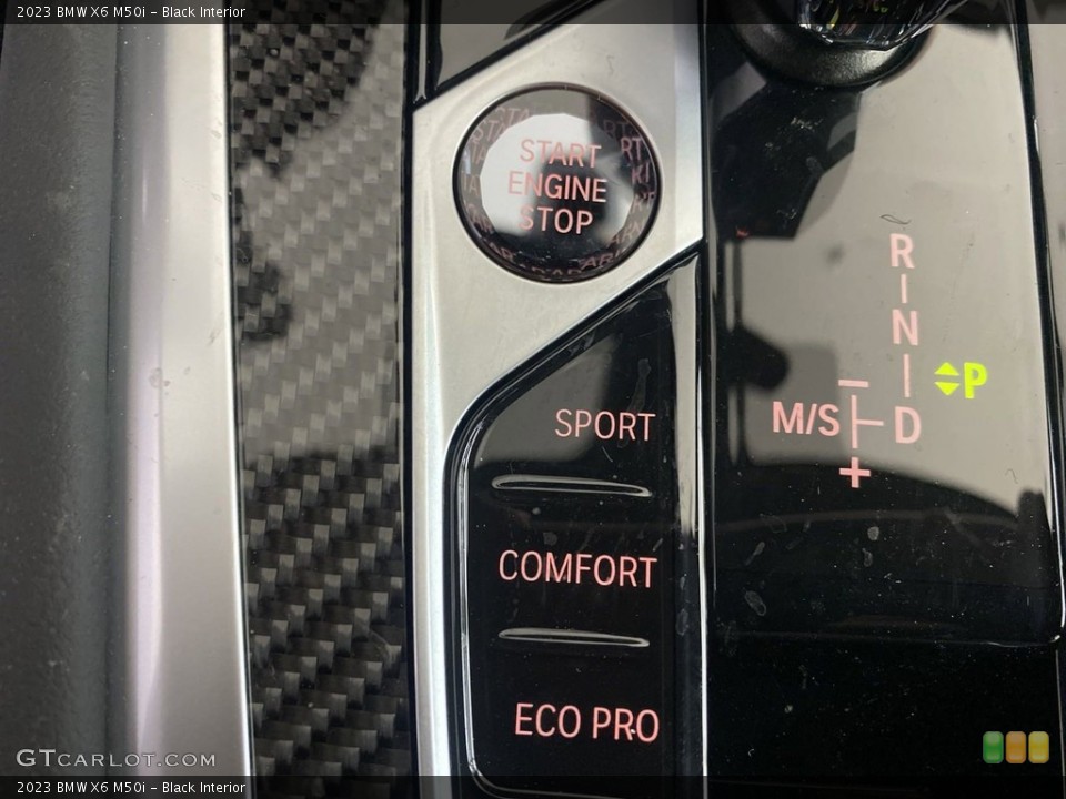 Black Interior Controls for the 2023 BMW X6 M50i #145077722