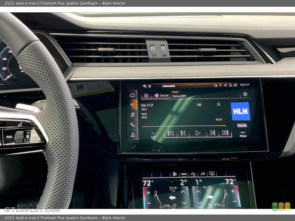 Black Interior Controls for the 2022 Audi e-tron S Premium Plus quattro Sportback #145078763