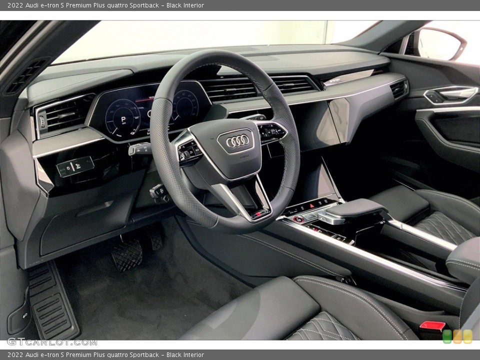 Black Interior Dashboard for the 2022 Audi e-tron S Premium Plus quattro Sportback #145078886