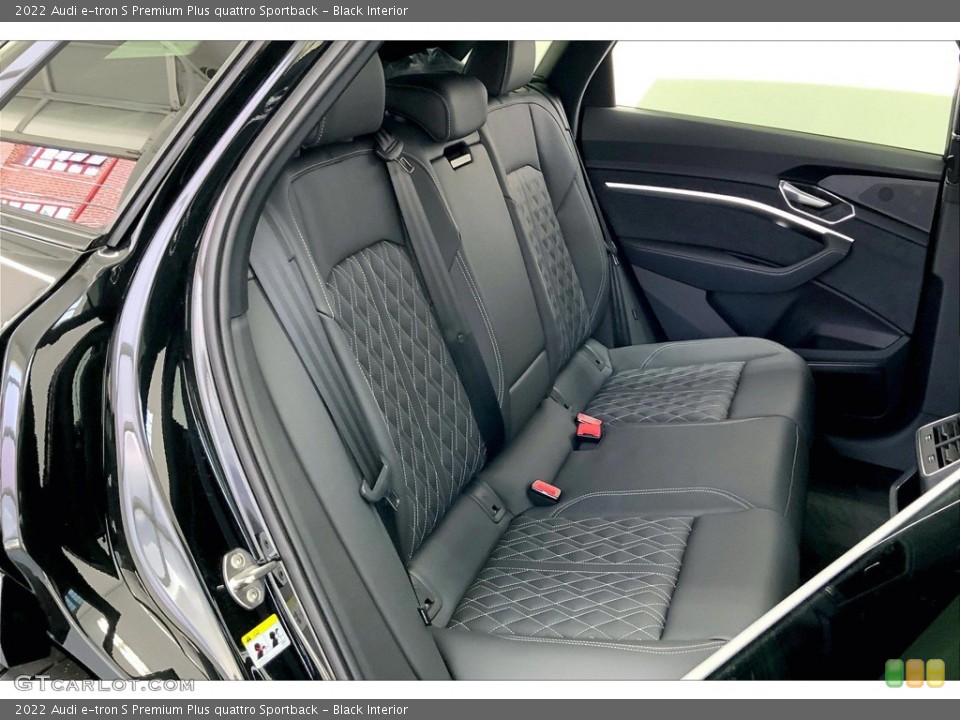 Black Interior Rear Seat for the 2022 Audi e-tron S Premium Plus quattro Sportback #145078952