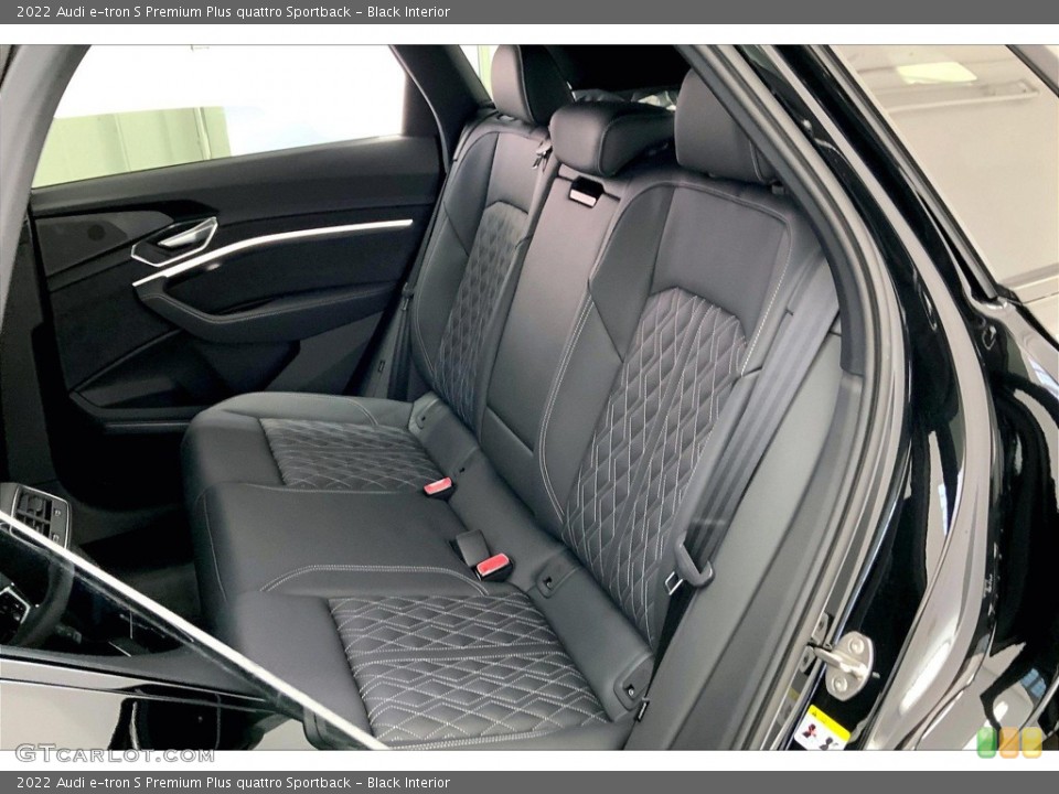 Black Interior Rear Seat for the 2022 Audi e-tron S Premium Plus quattro Sportback #145078970