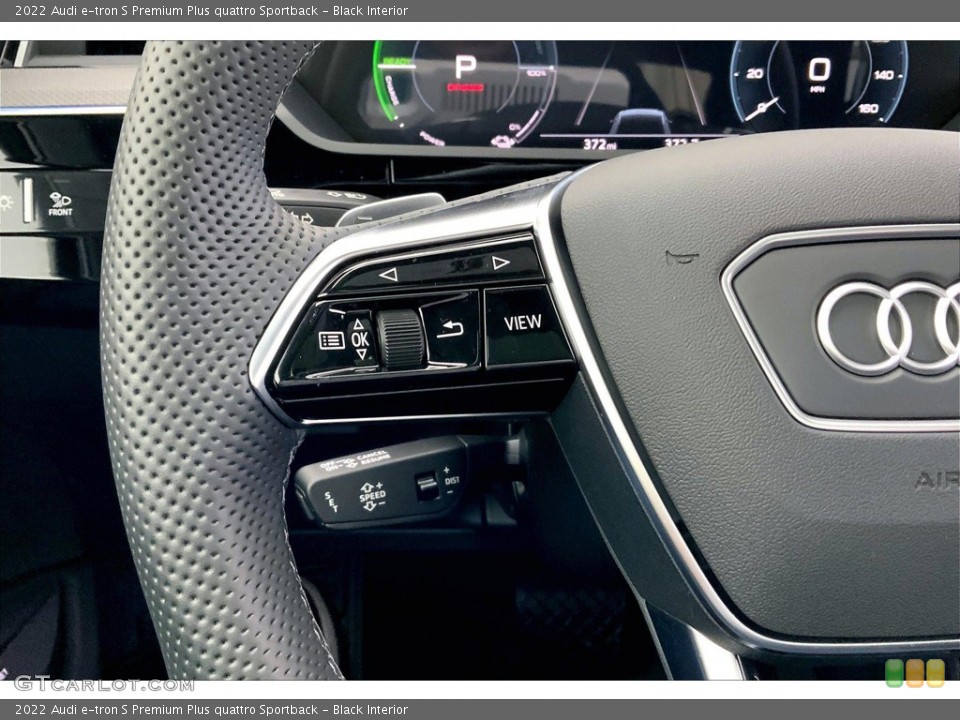 Black Interior Steering Wheel for the 2022 Audi e-tron S Premium Plus quattro Sportback #145078985