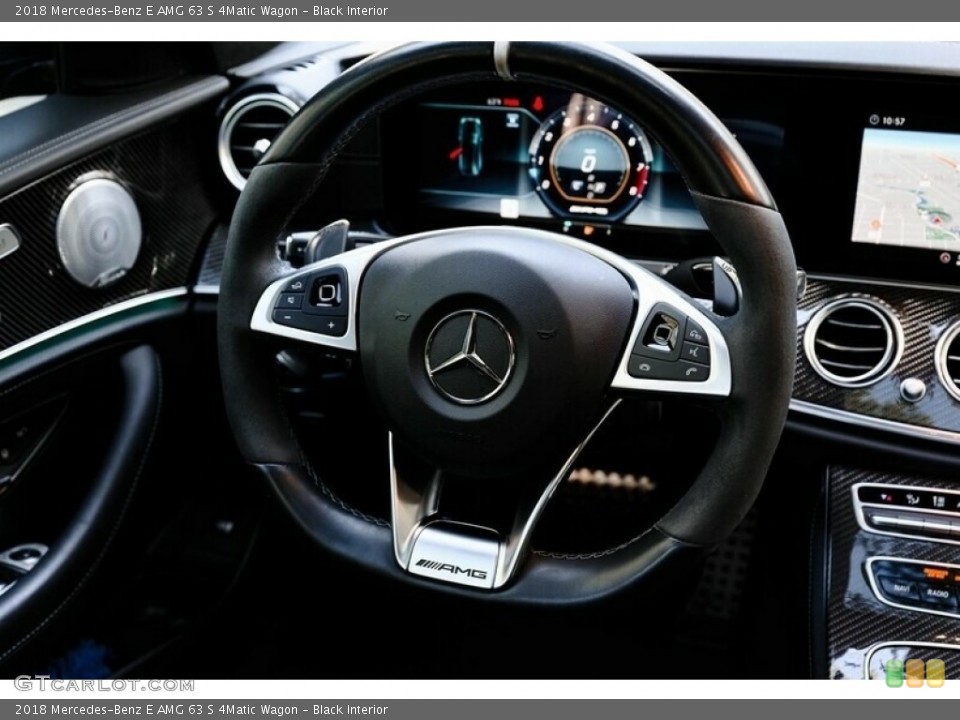 Black Interior Steering Wheel for the 2018 Mercedes-Benz E AMG 63 S 4Matic Wagon #145080531