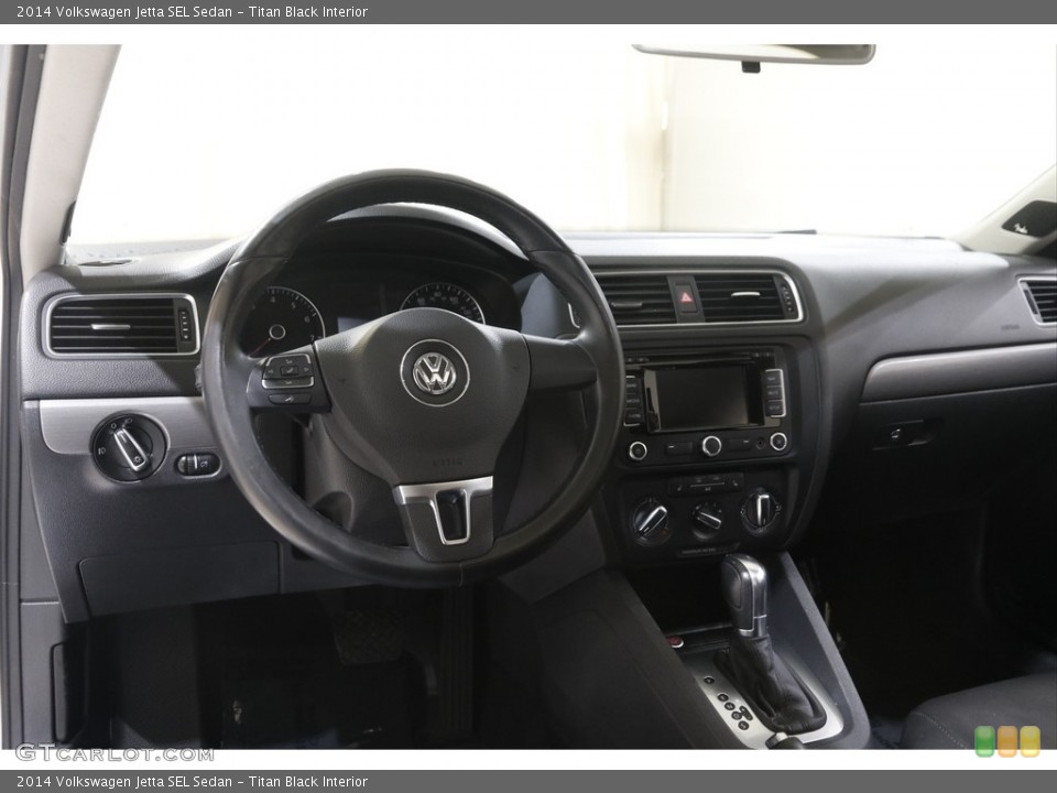 Titan Black Interior Dashboard for the 2014 Volkswagen Jetta SEL Sedan #145081290