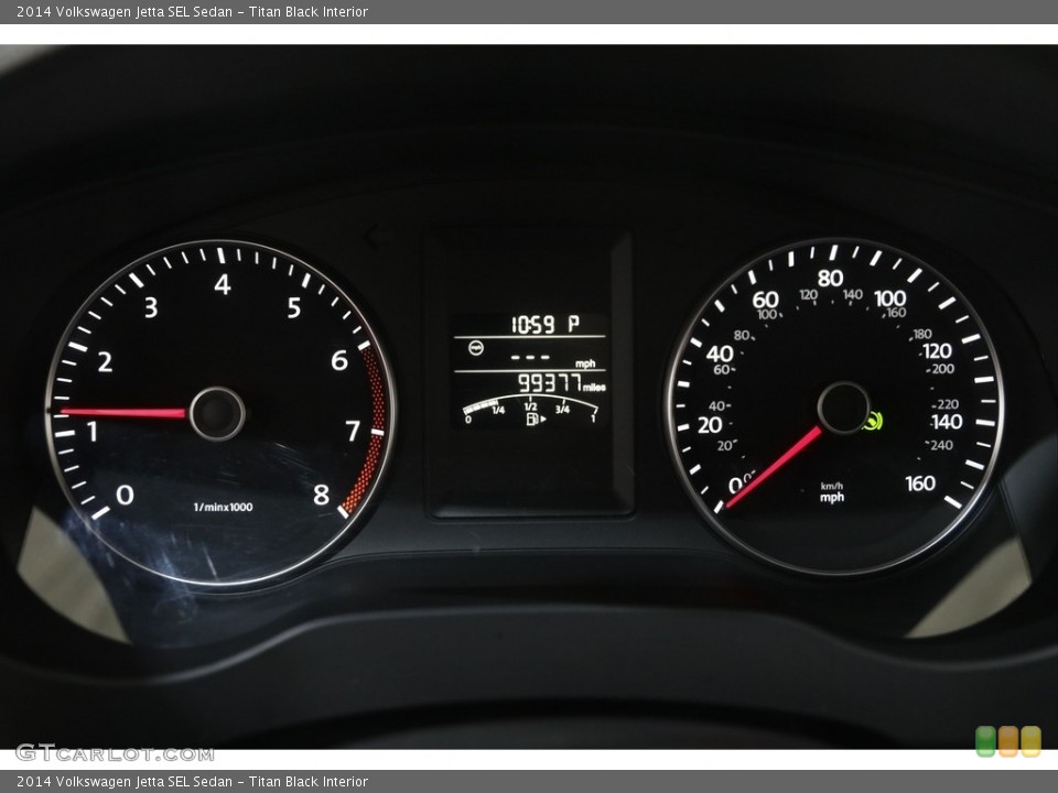 Titan Black Interior Gauges for the 2014 Volkswagen Jetta SEL Sedan #145081338