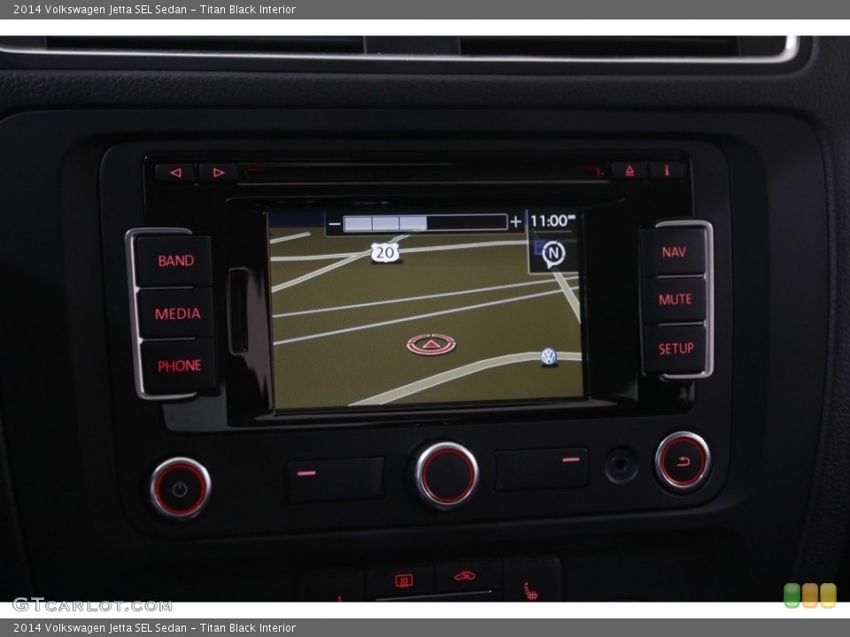 Titan Black Interior Navigation for the 2014 Volkswagen Jetta SEL Sedan #145081425