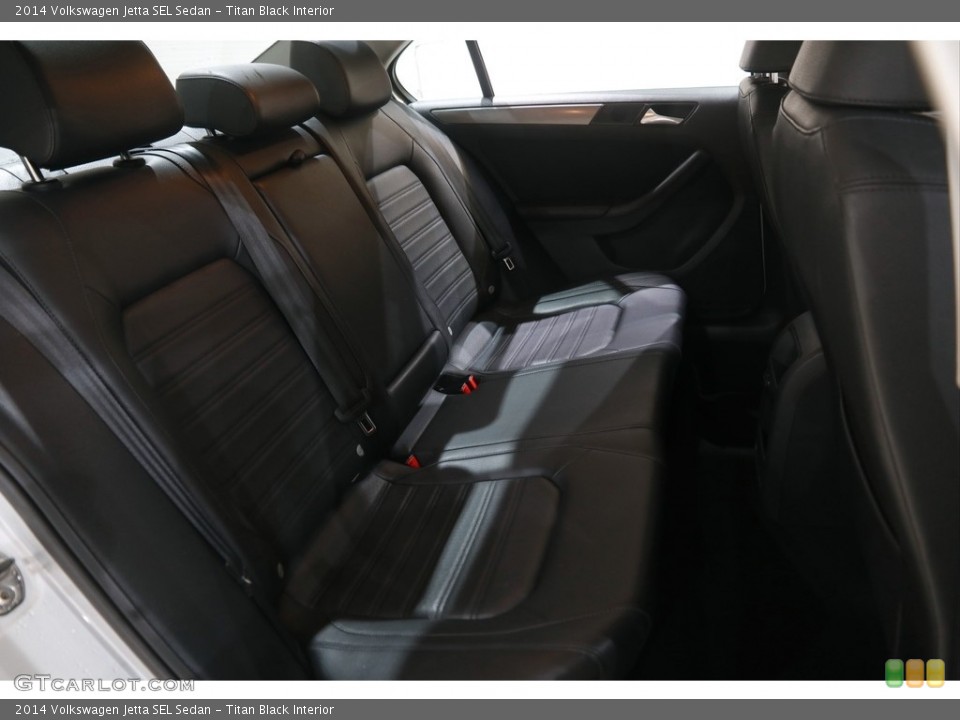 Titan Black Interior Rear Seat for the 2014 Volkswagen Jetta SEL Sedan #145081506