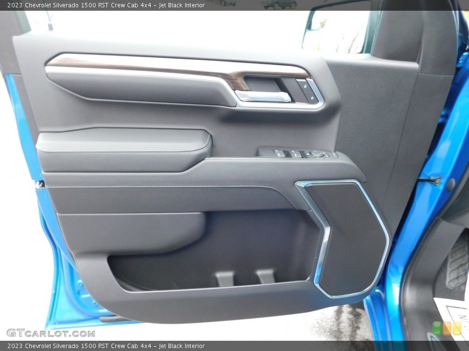 Jet Black Interior Door Panel for the 2023 Chevrolet Silverado 1500 RST Crew Cab 4x4 #145081716