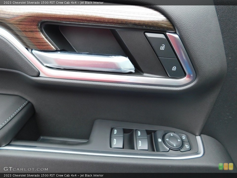 Jet Black Interior Controls for the 2023 Chevrolet Silverado 1500 RST Crew Cab 4x4 #145081740