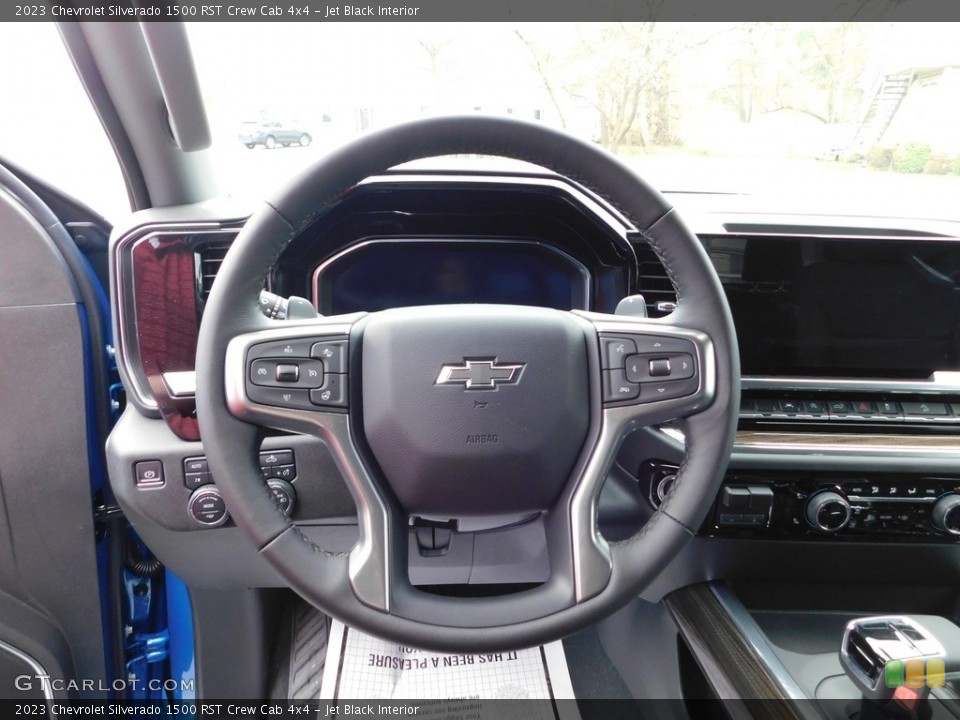 Jet Black Interior Steering Wheel for the 2023 Chevrolet Silverado 1500 RST Crew Cab 4x4 #145081809