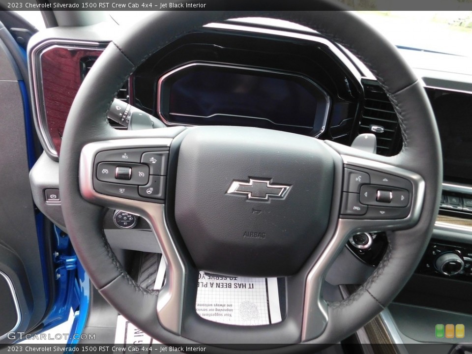 Jet Black Interior Steering Wheel for the 2023 Chevrolet Silverado 1500 RST Crew Cab 4x4 #145081833
