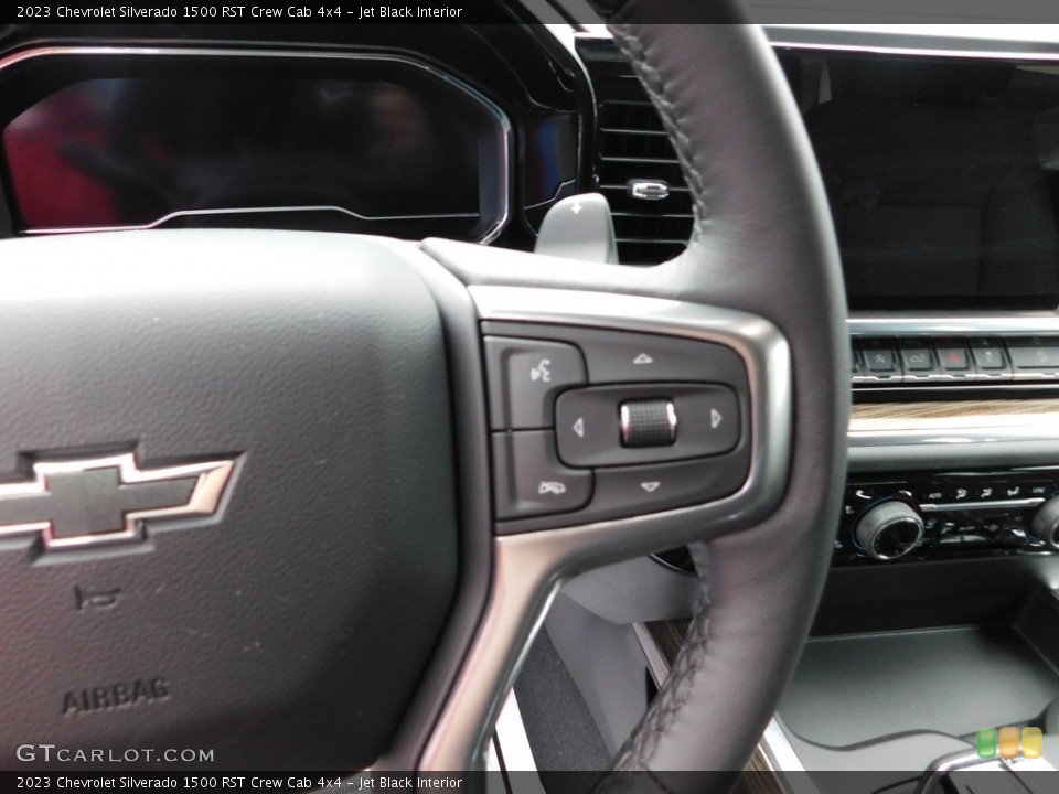 Jet Black Interior Steering Wheel for the 2023 Chevrolet Silverado 1500 RST Crew Cab 4x4 #145081860