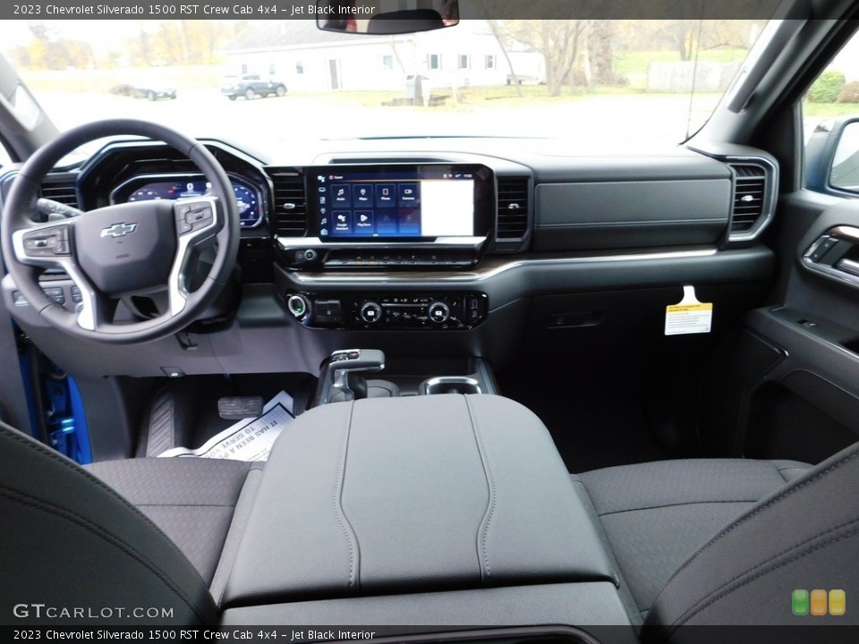 Jet Black Interior Dashboard for the 2023 Chevrolet Silverado 1500 RST Crew Cab 4x4 #145082268