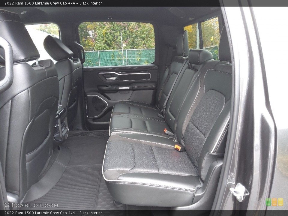 Black Interior Rear Seat for the 2022 Ram 1500 Laramie Crew Cab 4x4 #145082766
