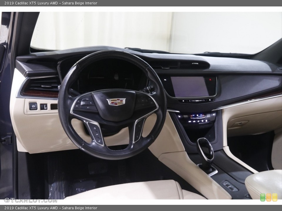 Sahara Beige Interior Dashboard for the 2019 Cadillac XT5 Luxury AWD #145082856