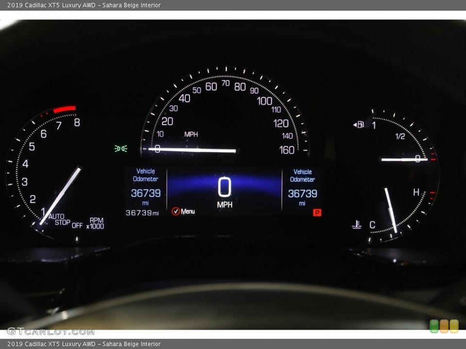 Sahara Beige Interior Gauges for the 2019 Cadillac XT5 Luxury AWD #145082889