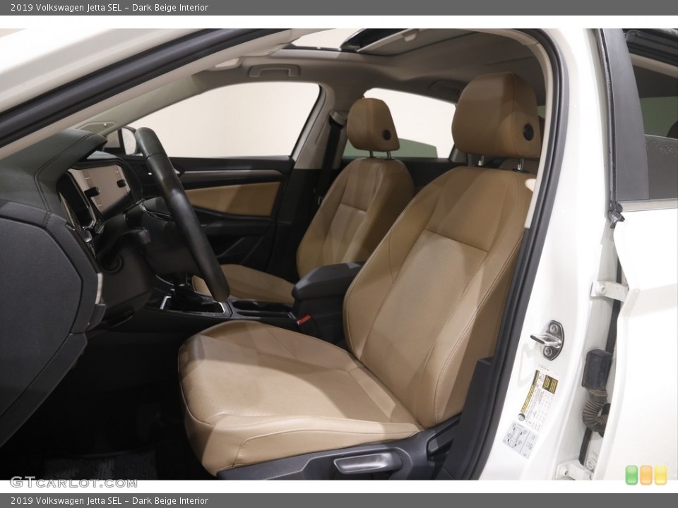 Dark Beige Interior Front Seat for the 2019 Volkswagen Jetta SEL #145083291
