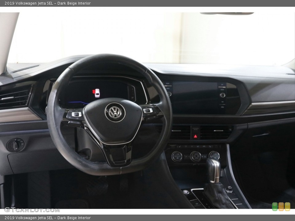 Dark Beige Interior Dashboard for the 2019 Volkswagen Jetta SEL #145083303