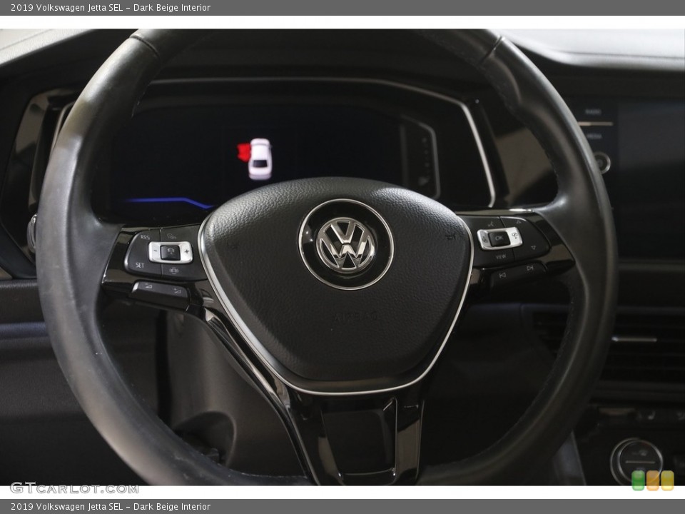 Dark Beige Interior Steering Wheel for the 2019 Volkswagen Jetta SEL #145083324