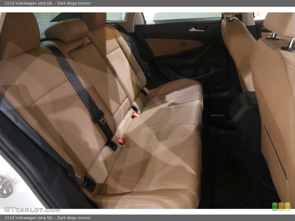 Dark Beige Interior Rear Seat for the 2019 Volkswagen Jetta SEL #145083498