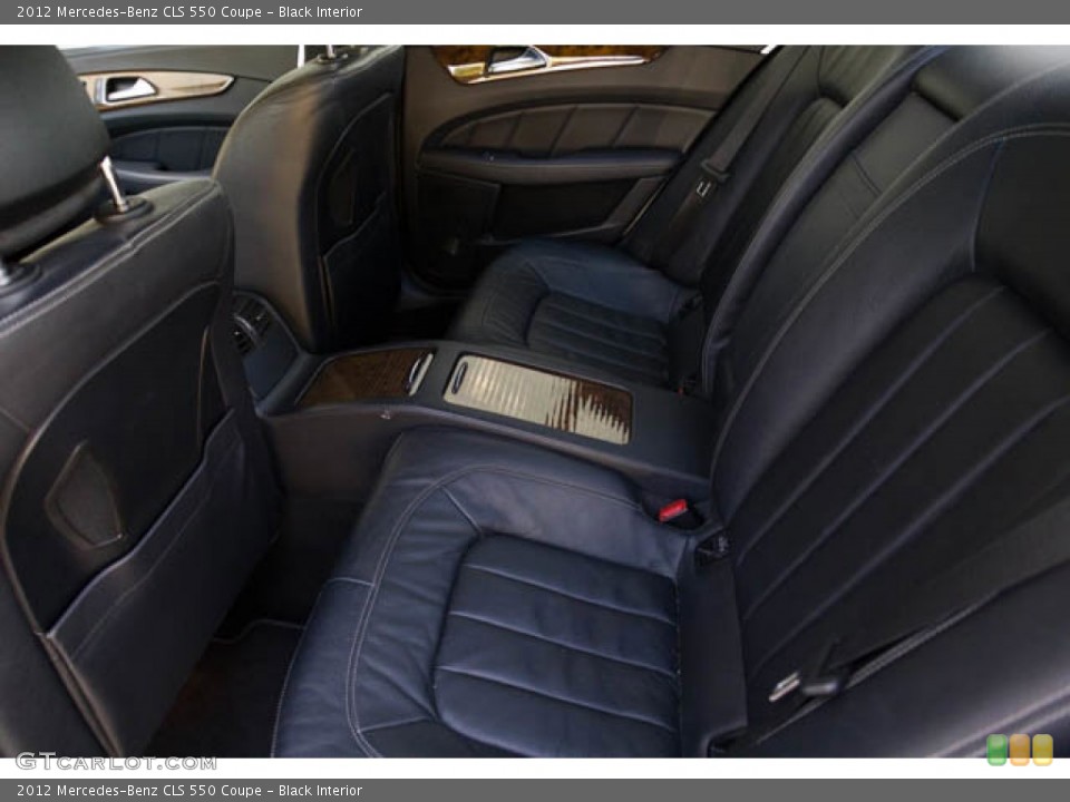 Black Interior Rear Seat for the 2012 Mercedes-Benz CLS 550 Coupe #145086375