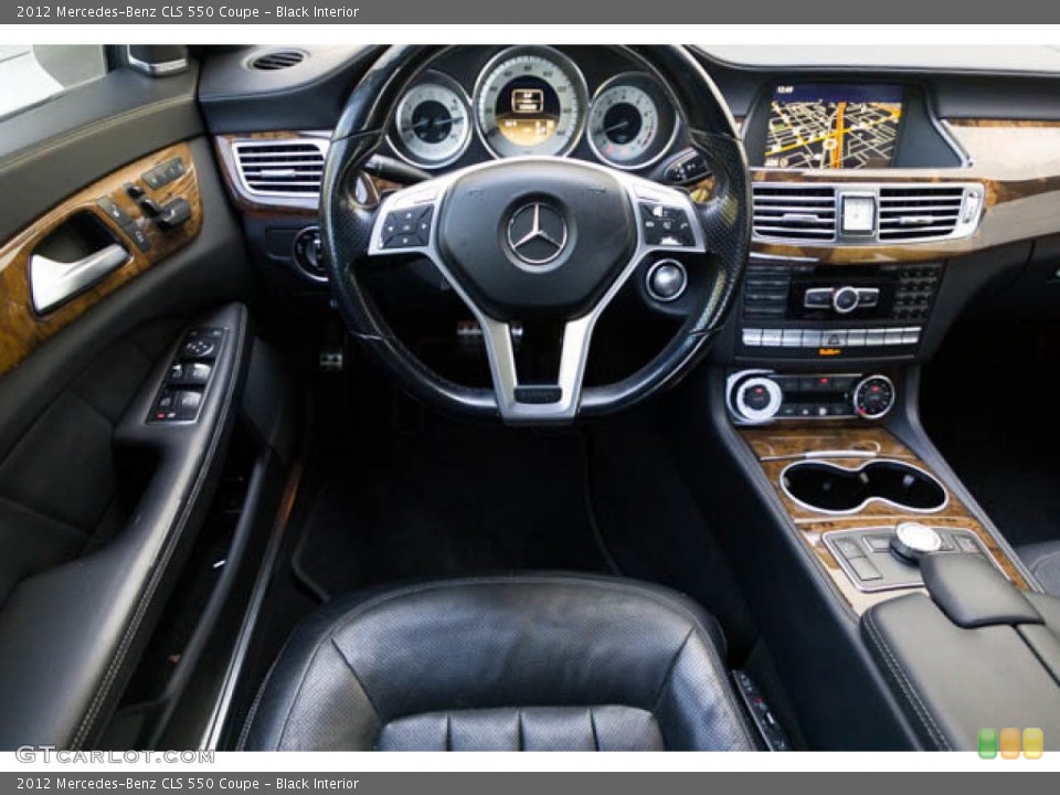 Black Interior Dashboard for the 2012 Mercedes-Benz CLS 550 Coupe #145086396
