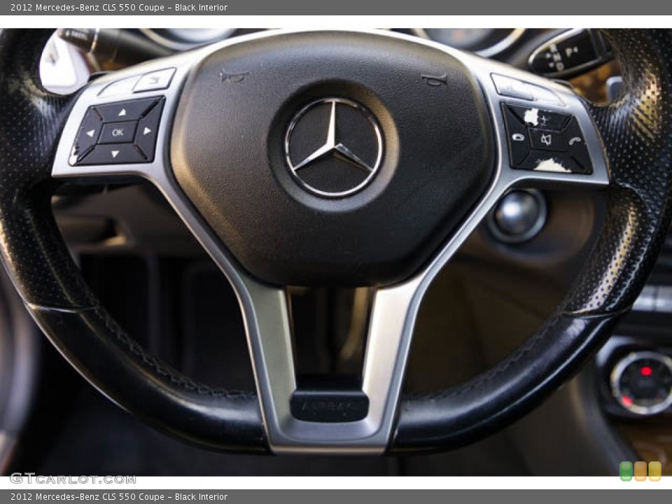 Black Interior Steering Wheel for the 2012 Mercedes-Benz CLS 550 Coupe #145086567