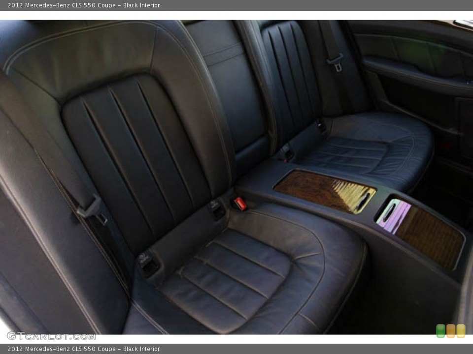 Black Interior Rear Seat for the 2012 Mercedes-Benz CLS 550 Coupe #145086771