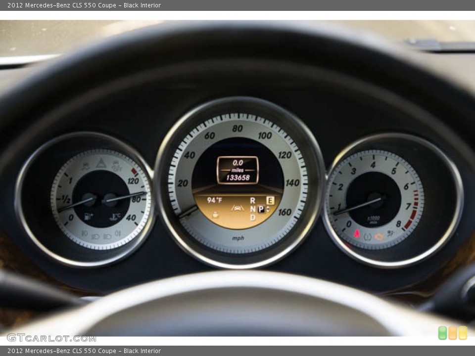 Black Interior Gauges for the 2012 Mercedes-Benz CLS 550 Coupe #145086888