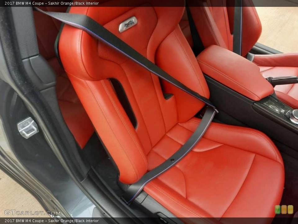 Sakhir Orange/Black 2017 BMW M4 Interiors