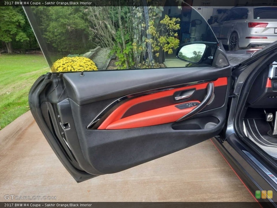 Sakhir Orange/Black Interior Door Panel for the 2017 BMW M4 Coupe #145087284