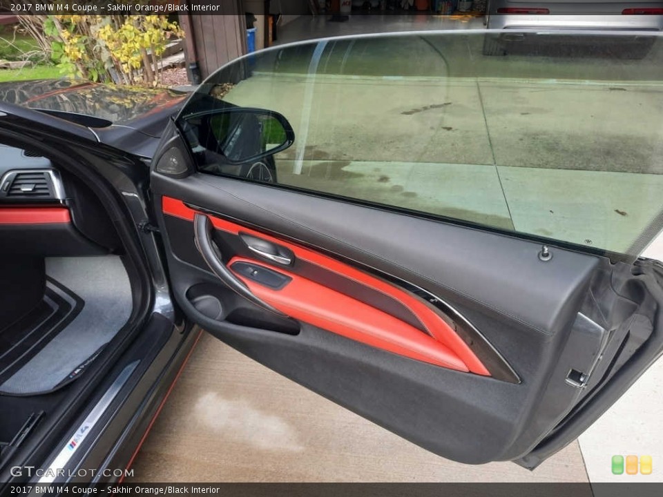 Sakhir Orange/Black Interior Door Panel for the 2017 BMW M4 Coupe #145087305