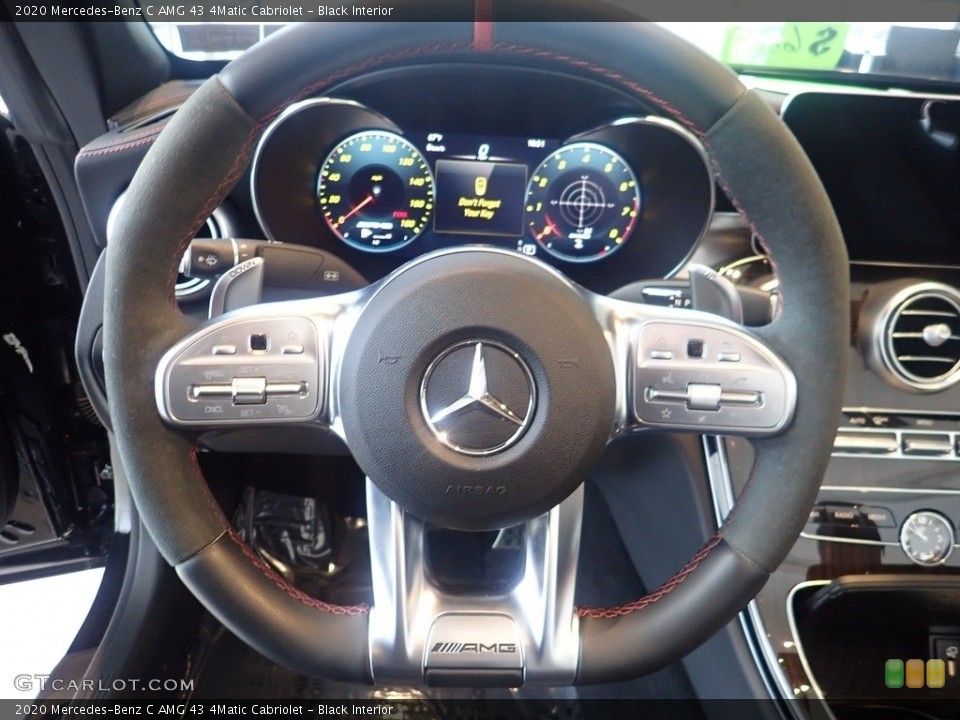 Black Interior Steering Wheel for the 2020 Mercedes-Benz C AMG 43 4Matic Cabriolet #145092384