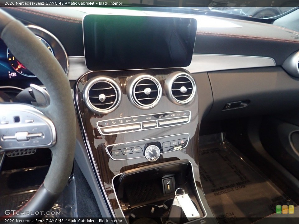 Black Interior Controls for the 2020 Mercedes-Benz C AMG 43 4Matic Cabriolet #145092401