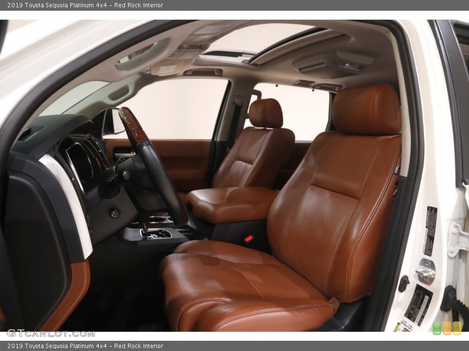 Red Rock Interior Front Seat for the 2019 Toyota Sequoia Platinum 4x4 #145093717