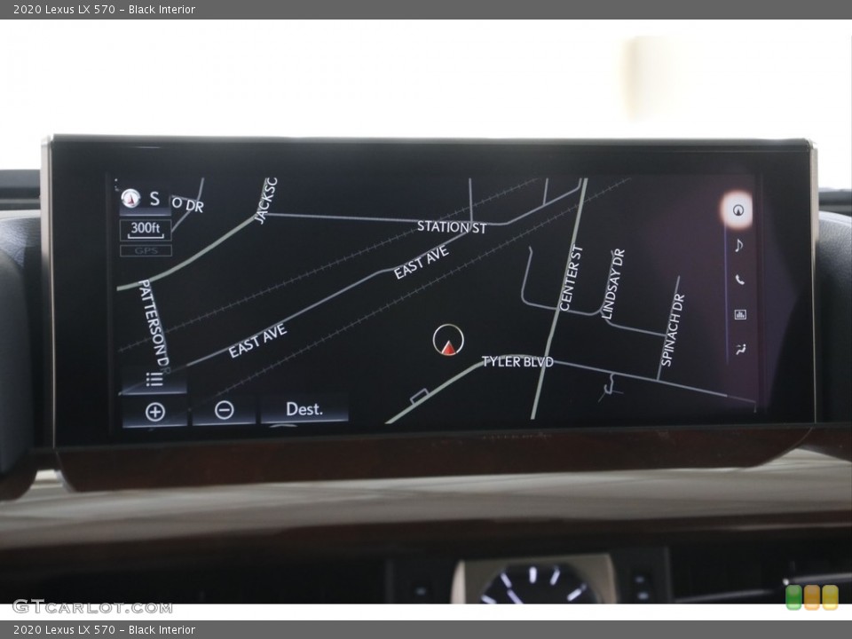 Black Interior Navigation for the 2020 Lexus LX 570 #145094345