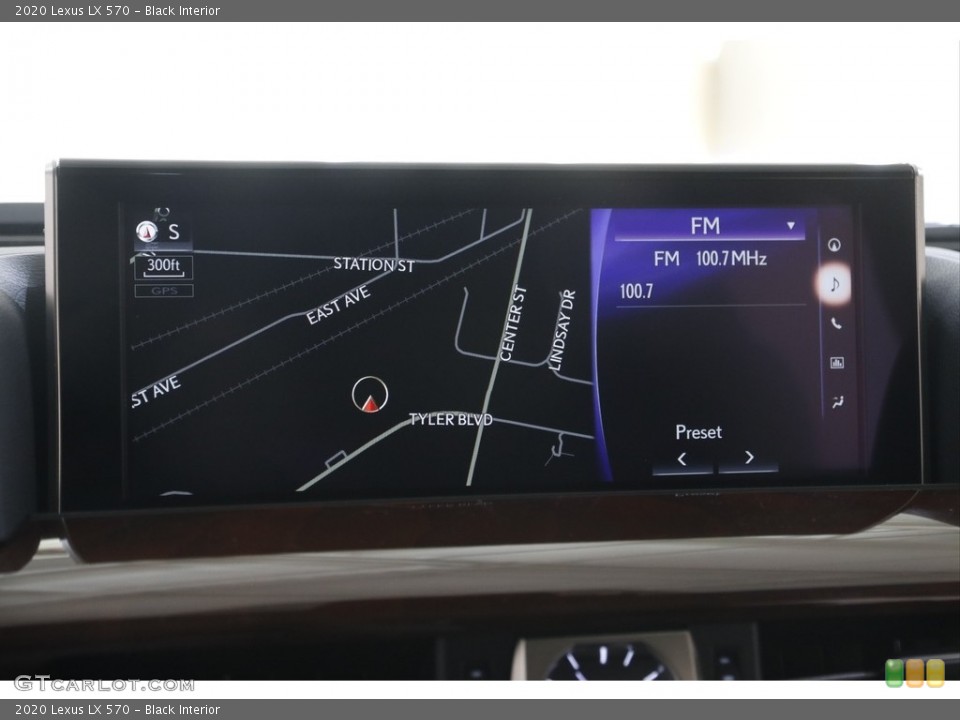 Black Interior Navigation for the 2020 Lexus LX 570 #145094363
