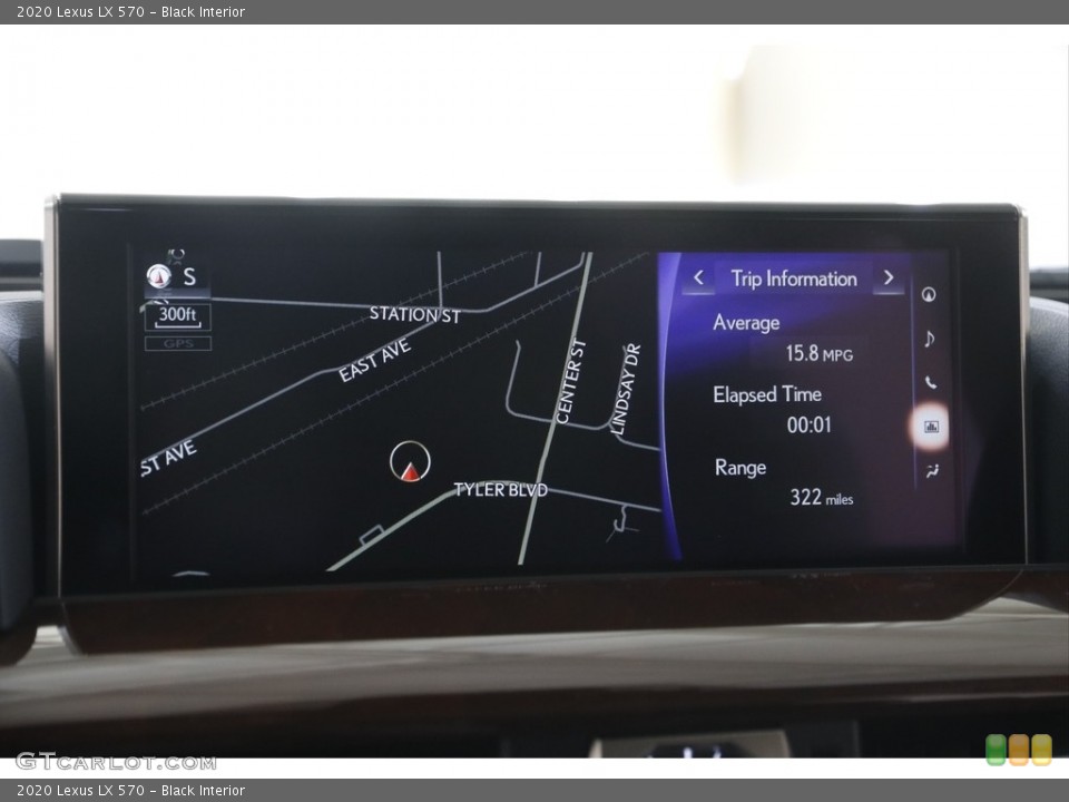 Black Interior Navigation for the 2020 Lexus LX 570 #145094390