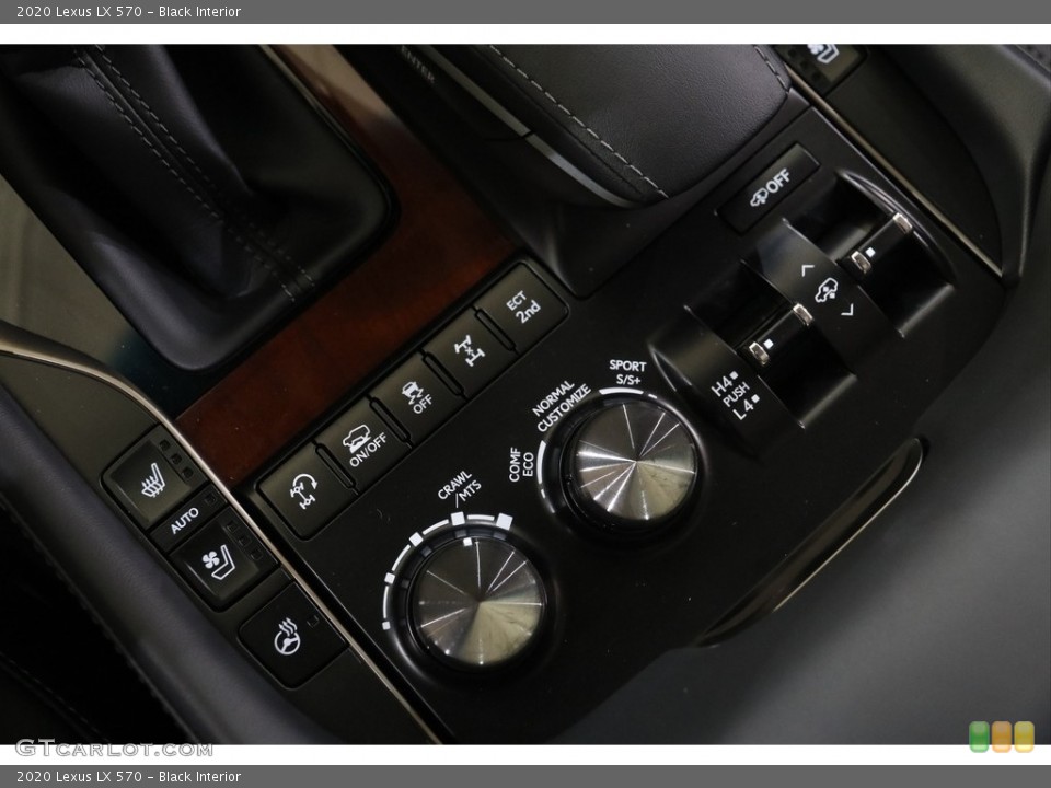 Black Interior Controls for the 2020 Lexus LX 570 #145094468