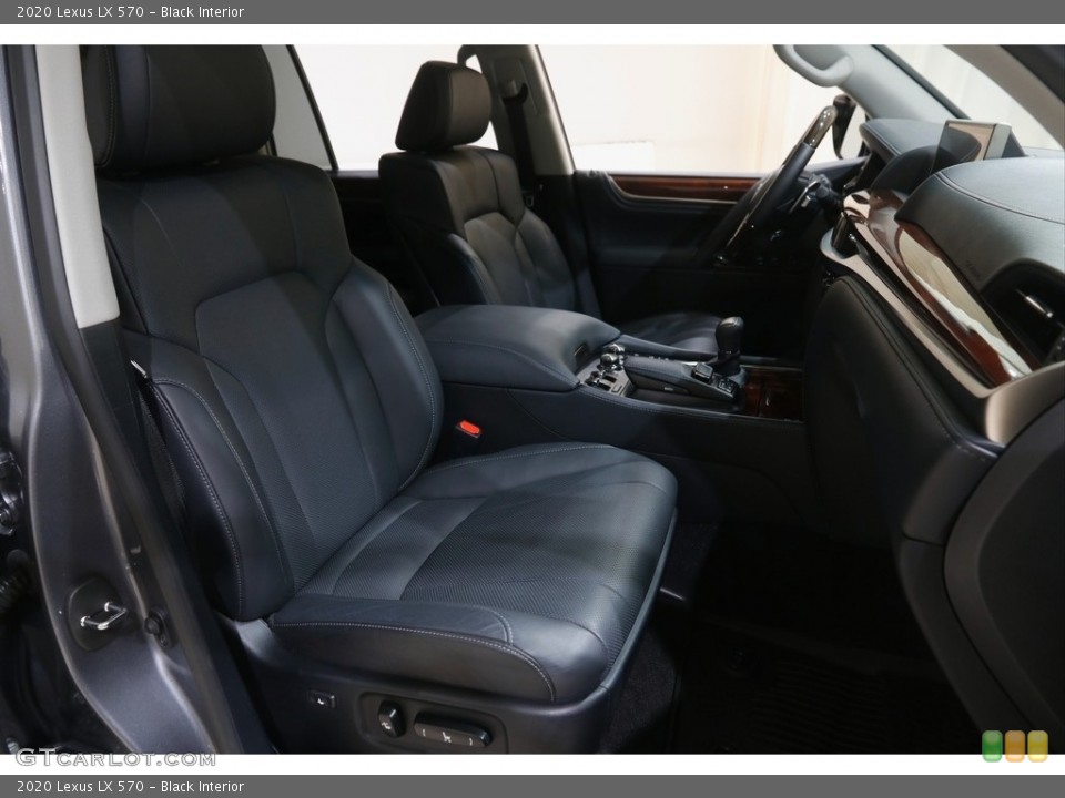 Black Interior Front Seat for the 2020 Lexus LX 570 #145094531
