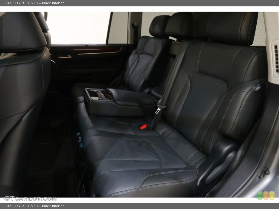 Black Interior Rear Seat for the 2020 Lexus LX 570 #145094573