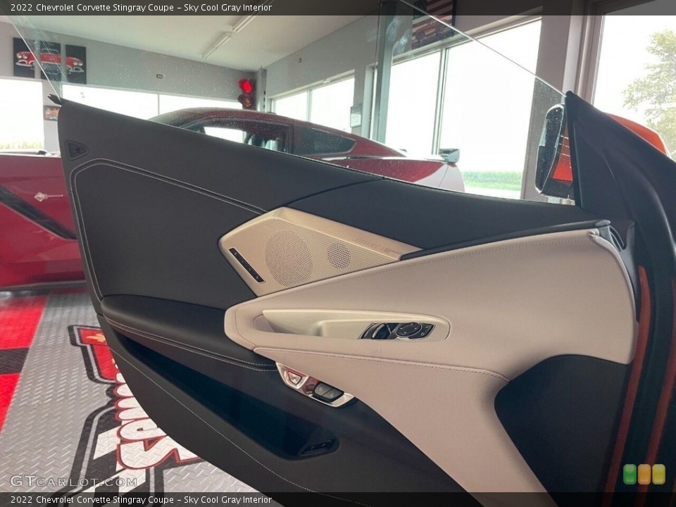 Sky Cool Gray Interior Door Panel for the 2022 Chevrolet Corvette Stingray Coupe #145094736