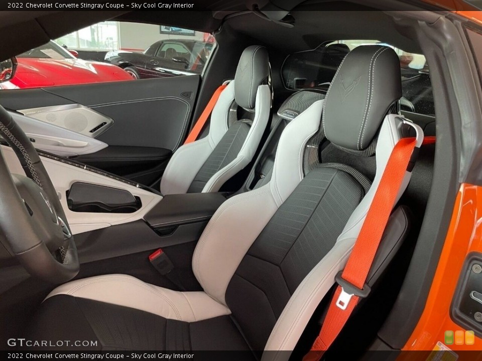 Sky Cool Gray Interior Front Seat for the 2022 Chevrolet Corvette Stingray Coupe #145094809